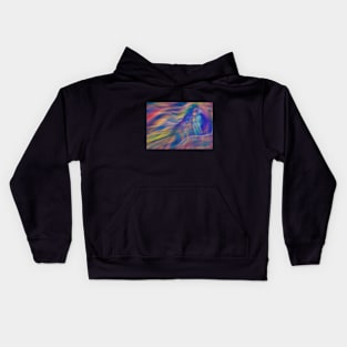 Guitar Art - Sunset Vibes Kids Hoodie